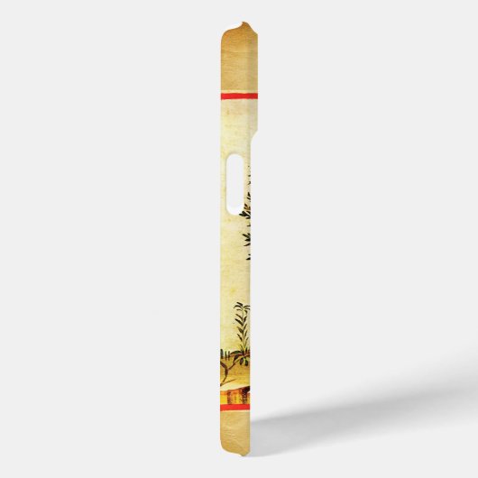 ザクロ木アンティーク羊皮紙 Case-Mate iPhoneケース (裏面 / 右)