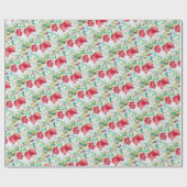 ザクロ果実の水の色が赤い夏の熱帯 ラッピングペーパー (フラット)