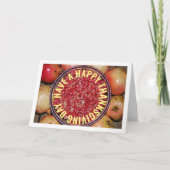 ザクロ果実インボウルポートレート カード (正面)