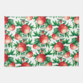 ザクロ果実パターン キッチンタオル (横)