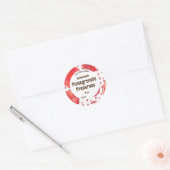 ザクロ果実保存瓶ラベル ラウンドシール (封筒)