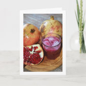 ザクロ果実果汁ポートレート カード (正面)