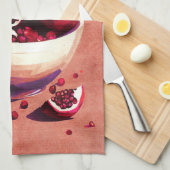 ザクロ果実鉢 キッチンタオル (四つ折り)