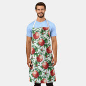 ザクロ模様 エプロン (着用した状態)