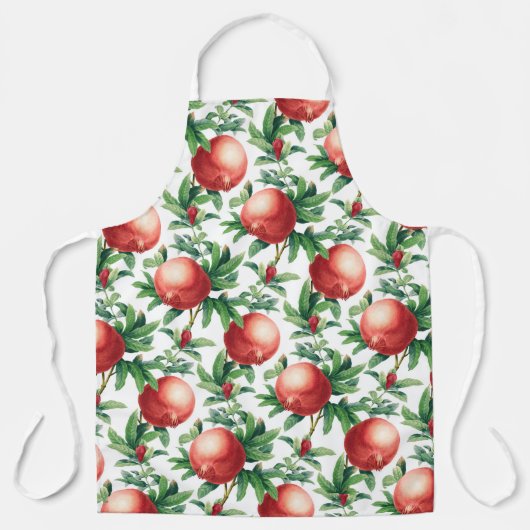 ザクロ模様 エプロン (正面)