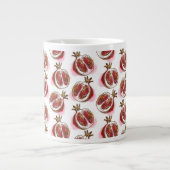 ザクロ模様 ジャンボコーヒーマグカップ (正面)