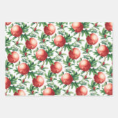 ザクロ模様 ラッピングペーパーシート (正面)