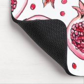 ザクロ水彩と墨絵 マウスパッド (コーナー)