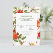 ザクロ水彩テーマ明るい色 エンクロージャーカード (スタンド正面)