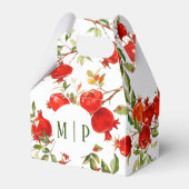 ザクロ水彩テーマ明るい色 フェイバーボックス (正面サイド)