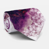 ザクロ水彩ポピーの花 ネクタイ (ロール)