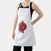 ザクロ泣き叫び漫画ステッカー – かわいいフルーツ エプロン (インサイチュ)