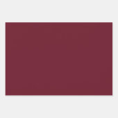 ザクロ無地のン色 ラッピングペーパーシート (正面2)