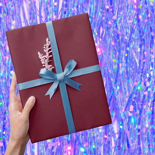 ザクロ無地のン色 ラッピングペーパー