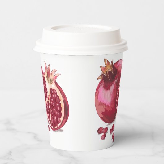 ザクロ紙カップ 紙コップ (左)