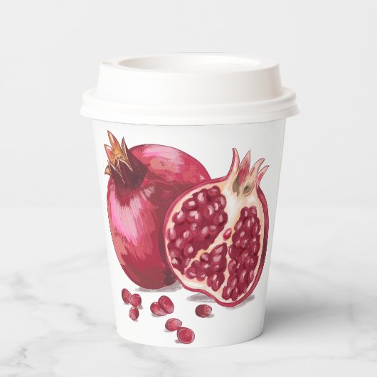 ザクロ紙カップ 紙コップ (裏面)