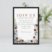 ザクロ結婚式招待状パーティーカード 招待状 (スタンド正面)