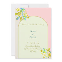 ザクロ結婚式招待状