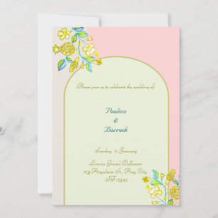 ザクロ結婚式招待状 シーズンカード