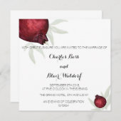 ザクロ結婚式招待状 招待状 (正面/裏面)