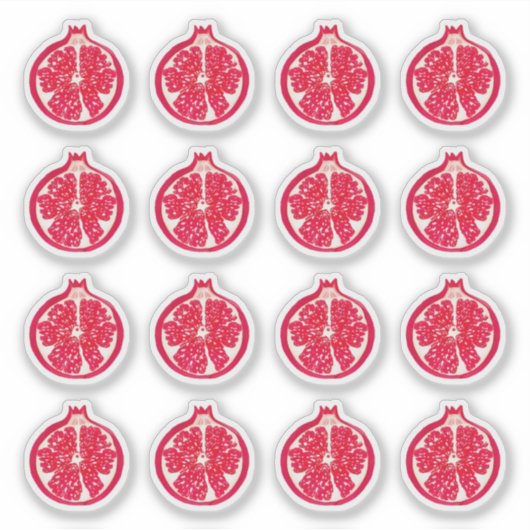 ザクロ絵を描ス シール (正面)