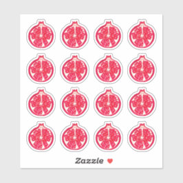 ザクロ絵を描ス シール