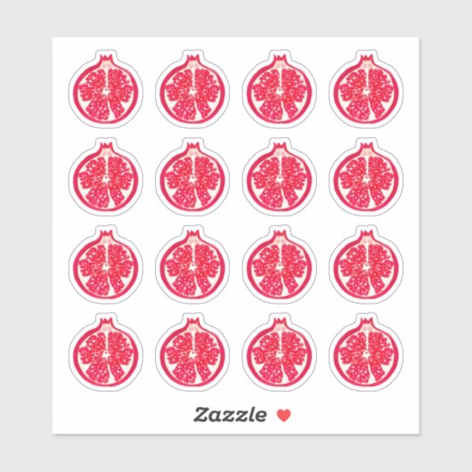 ザクロ絵を描ス シール (シート)