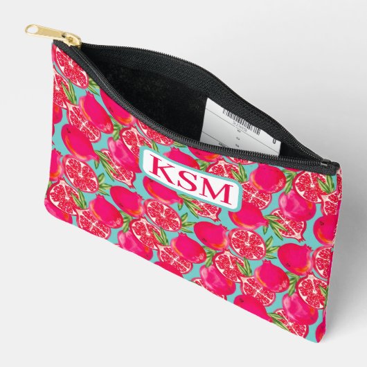 ザクロ絵を描メグラム アクセサリーポーチ (見開き)