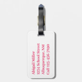 ザクロ絵を描ンラゲッジタグ ラゲッジタグ (裏面縦)