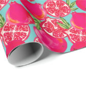 ザクロ絵を描ンラッピング紙 ラッピングペーパー (ロールコーナー)