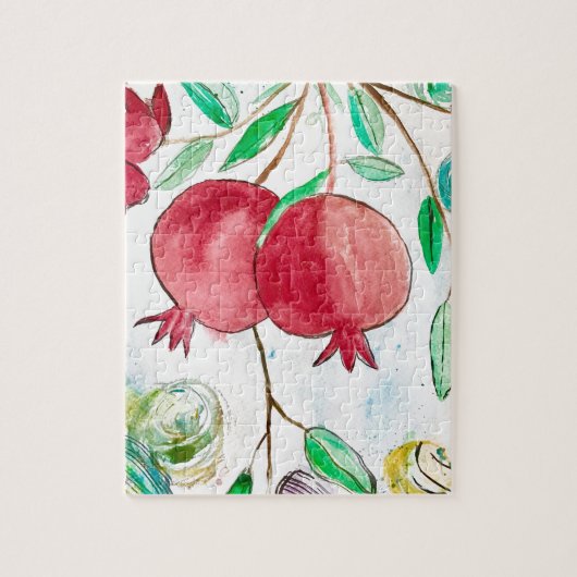 ザクロ絵画ンのザクロ美術 ジグソーパズル (縦)