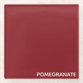 ザクロ赤の色名 ガラスコースター