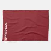 ザクロ赤の色名 キッチンタオル (横)