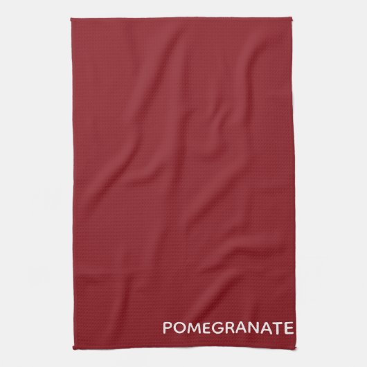 ザクロ赤の色名 キッチンタオル (縦)