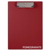 ザクロ赤の色名 クリップボード (正面)