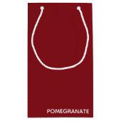 ザクロ赤の色名 スモールペーパーバッグ (裏面)