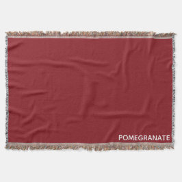 ザクロ赤の色名 スローブランケット