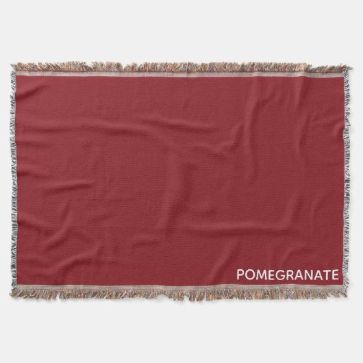 ザクロ赤の色名 スローブランケット (正面)