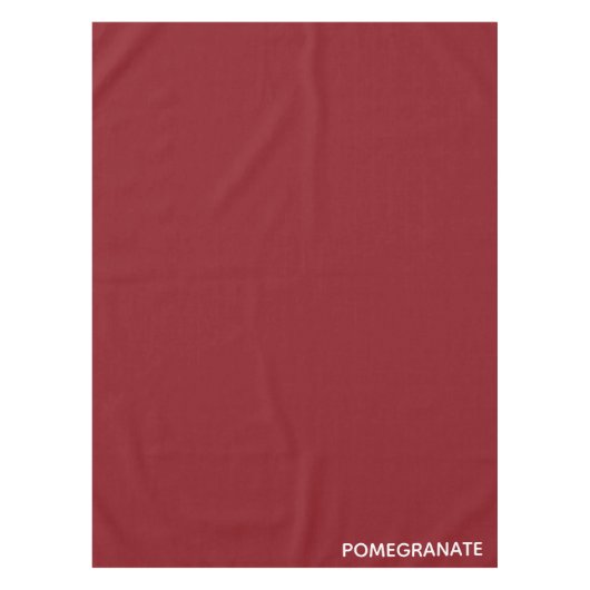 ザクロ赤の色名 テーブルクロス (正面)