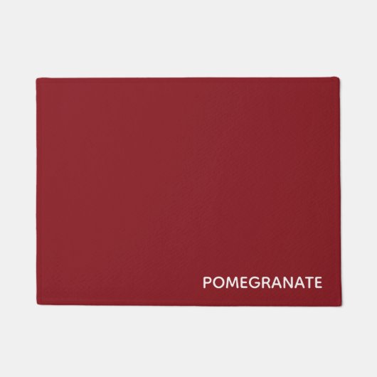 ザクロ赤の色名 ドアマット (正面)