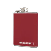 ザクロ赤の色名 フラスク (左)