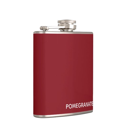 ザクロ赤の色名 フラスク (右)