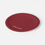 ザクロ赤の色名 ペーパープレート (アングル)