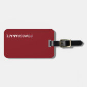 ザクロ赤の色名 ラゲッジタグ (正面横)