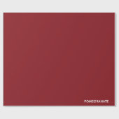 ザクロ赤の色名 ラッピングペーパー (フラット)