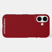 ザクロ赤の色名 Case-Mate iPhoneケース (裏面 (横))
