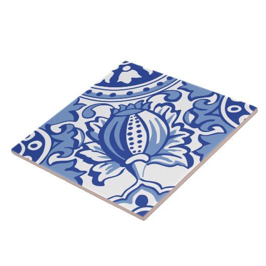 ザクロ開花 タイル (側面)