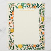 「ザクロ」のウィリアム・モリス・レターヘッド レターヘッド (正面/裏面)