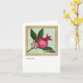 ザクロ、イスラエル共和国の7つの種の1 カード (黄色い花)