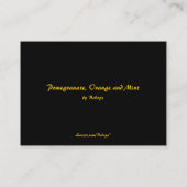 ザクロ、オレンジ、ミントATC 名刺 (裏面)